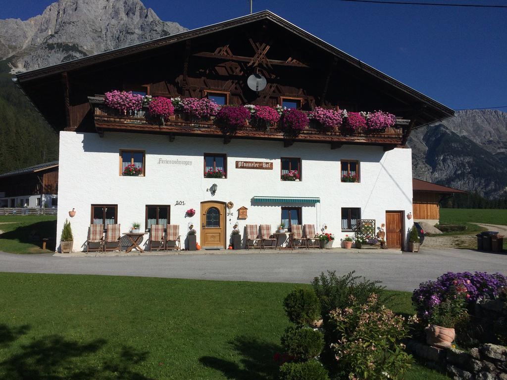 Ferienwohnung Pfannelerhof Leutasch Exterior foto